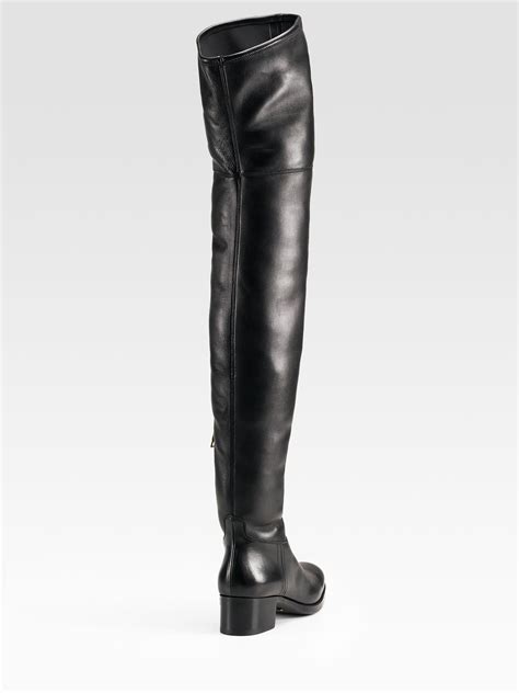 prada 2018 stretch velvet thigh-high boots|Prada Over.